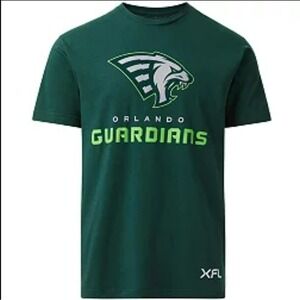 XFL Orlando Guardians T-Shirt Mens Size M Forest Green NWT Football Fan Tee